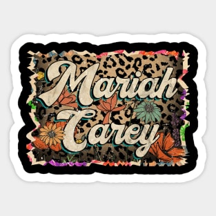 Thanksgiving Mariah Name Vintage Styles Camping 70s 80s 90s Sticker
